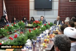 مراسم تکریم و معارفه ی دکتر علی نژاد، سرپرست سابق و دکتر باغستانی، سرپرست جدید پردیس نسیبه