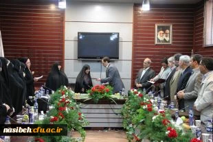 مراسم تکریم و معارفه ی دکتر علی نژاد، سرپرست سابق و دکتر باغستانی، سرپرست جدید پردیس نسیبه