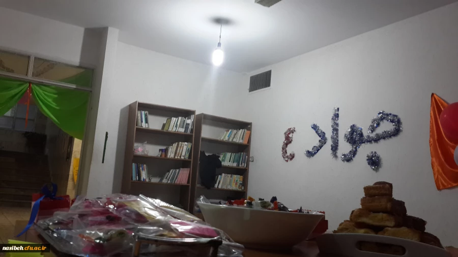 مراسم جشن میلادامام جوادالائمه(ع)درپردیس نسیبه تهران برگزارشد. 2