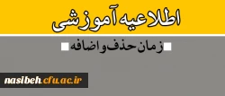 اطلاعیه مهم:

قابل توجه دانشجومعلمان زمان حذف اضطراری در سامانه گلستان 2