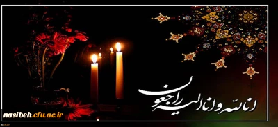 عرض تسلیت :
بازگشت همه به سوی اوست