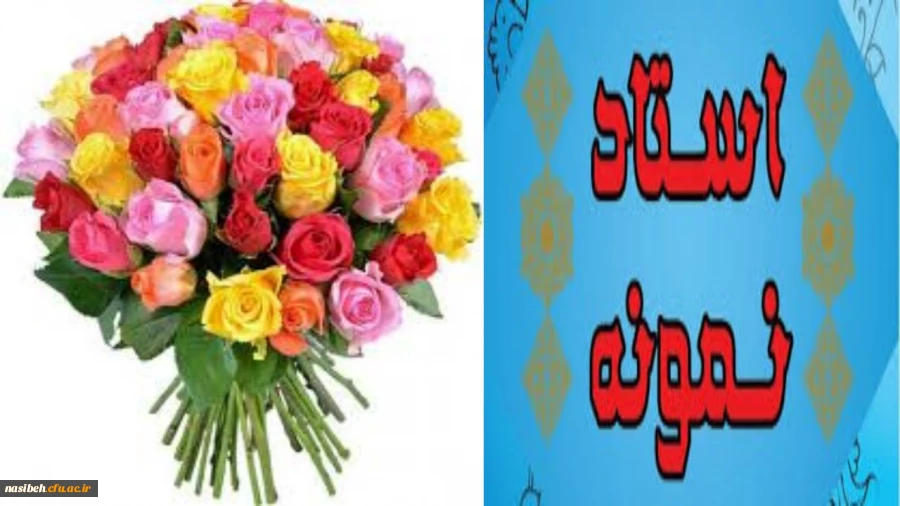 تبریک به اساتید برگزیده شده نمونه استان تهران  2