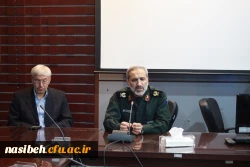 حضورسرداریزدی فرمانده سپاه محمد رسول الله (ص) درپردیس نسیبه درروزبزرگداشت آزادی خرمشهر 2