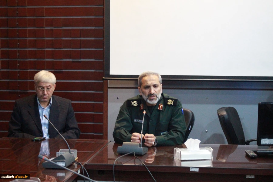 حضورسرداریزدی فرمانده سپاه محمد رسول الله (ص) درپردیس نسیبه درروزبزرگداشت آزادی خرمشهر 2