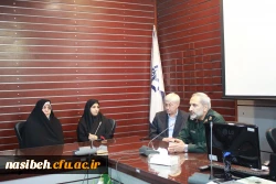 حضورسرداریزدی فرمانده سپاه محمد رسول الله (ص) درپردیس نسیبه درروزبزرگداشت آزادی خرمشهر 2