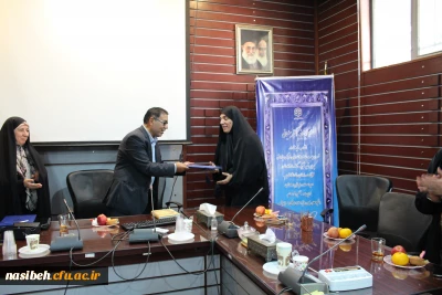 مراسم تودیع ومعارفه معاونت آموزشی پردیس نسیبه