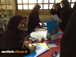 بازدید دکترعلی نژاد معاون دانشجویی دانشگاه فرهنگیان از فرایند مصاحبه تکمیل ظرفیت ونیمه متمرکزدرپردیس نسیبه 3