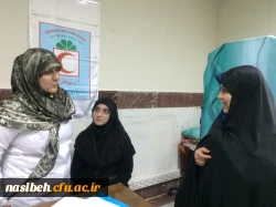 بازدید دکترعلی نژاد معاون دانشجویی دانشگاه فرهنگیان از فرایند مصاحبه تکمیل ظرفیت ونیمه متمرکزدرپردیس نسیبه 6