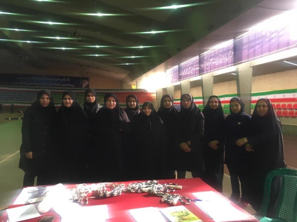 مسابقات مقدماتى دانشجویان دختر پردیس ها و مراکز عالی دانشگاه فر هنگیان استان تهران درپردیس نسیبه برگزارشد . 2