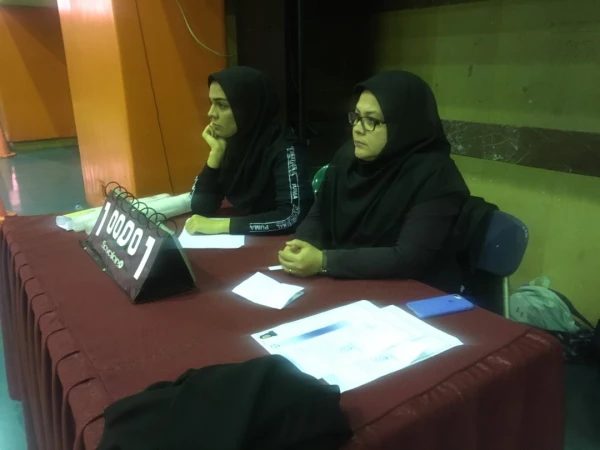 مسابقات مقدماتى دانشجویان دختر پردیس ها و مراکز عالی دانشگاه فر هنگیان استان تهران درپردیس نسیبه برگزارشد . 2