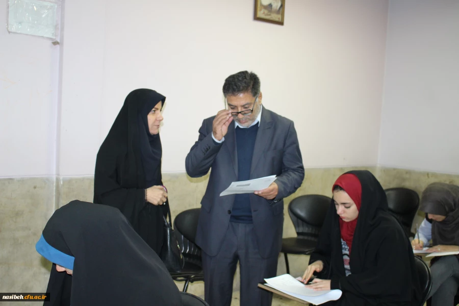 بازدید مدیریت امور پردیس های استان تهران و معاون آموزشی، فرهنگی و پژوهشی استان از برگزاری امتحانات پایان ترم 2