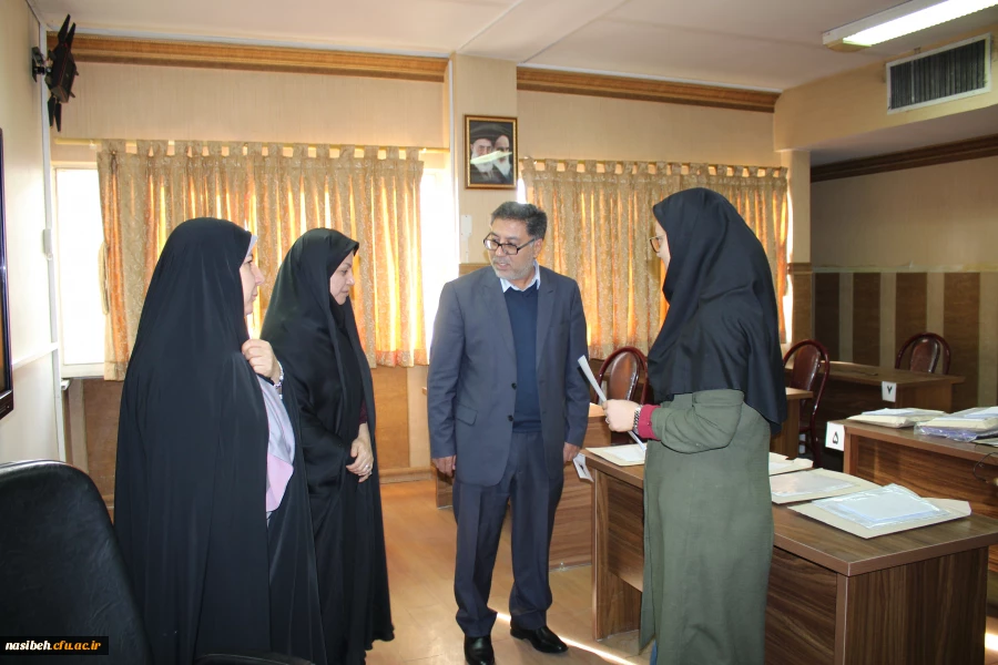 بازدید مدیریت امور پردیس های استان تهران و معاون آموزشی، فرهنگی و پژوهشی استان از برگزاری امتحانات پایان ترم 5