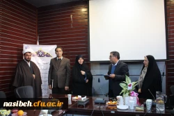 جلسه معارفه دکترخدابنده معاونت مالی ، اداری ودانشجویی پردیس نسیبه وتقدیراززحمات دکترعادلی فر 2