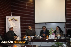 جلسه معارفه دکترخدابنده معاونت مالی ، اداری ودانشجویی پردیس نسیبه وتقدیراززحمات دکترعادلی فر 3