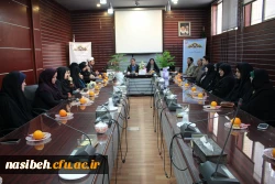 جلسه معارفه دکترخدابنده معاونت مالی ، اداری ودانشجویی پردیس نسیبه وتقدیراززحمات دکترعادلی فر 7