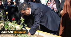 کاشت بوته گل رزبه مناسبت هفته درختکاری  5