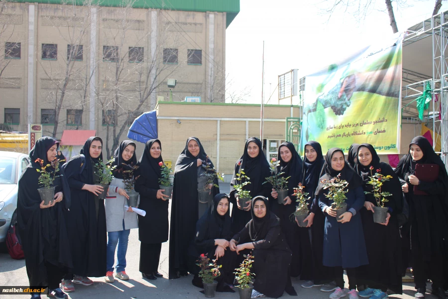 کاشت بوته گل رزبه مناسبت هفته درختکاری  4