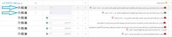 بارگذاری فرم تفاهم نامه, تعریف شاخص های اختصاصی و خود ارزیابی 2