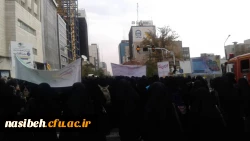 حضور پرشور دانشجومعلمان پردیس نسیبه در راهپیمایی یوم ا...سیزده آبان به همراه مسئولین، اساتید و کارکنان دانشگاه فرهنگیان 3