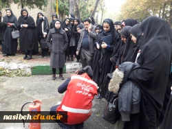 برگزاری کارگاه آموزش اصول ایمنی و آتش نشانی در پردیس