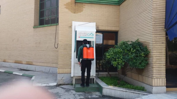 ضدعفونی تمام فضاهای پردیس نسیبه به علت شیوع ویروس کرونا  2