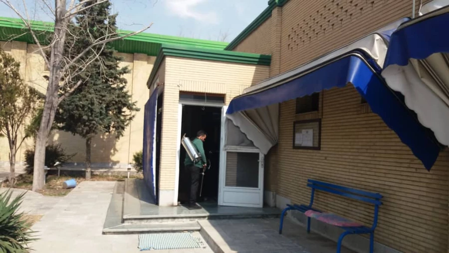 ضدعفونی تمام فضاهای پردیس نسیبه به علت شیوع ویروس کرونا  3