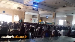 ضدعفونی تمام فضاهای پردیس نسیبه به علت شیوع ویروس کرونا  4