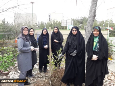 برگزاری روزدرختکاری درپردیس نسیبه 