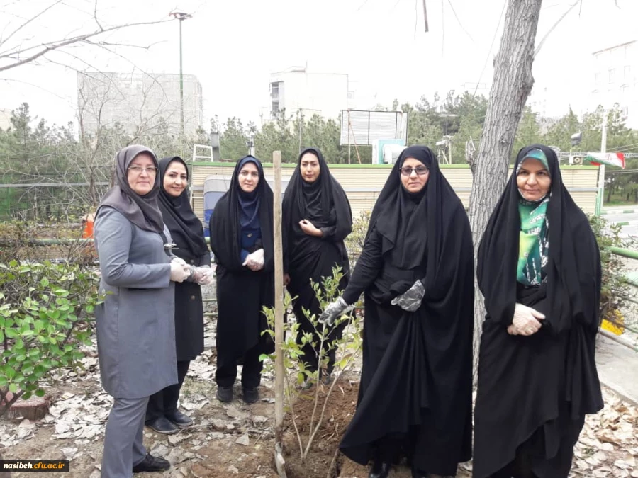 برگزاری روزدرختکاری درپردیس نسیبه  2