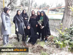 برگزاری روزدرختکاری درپردیس نسیبه  5