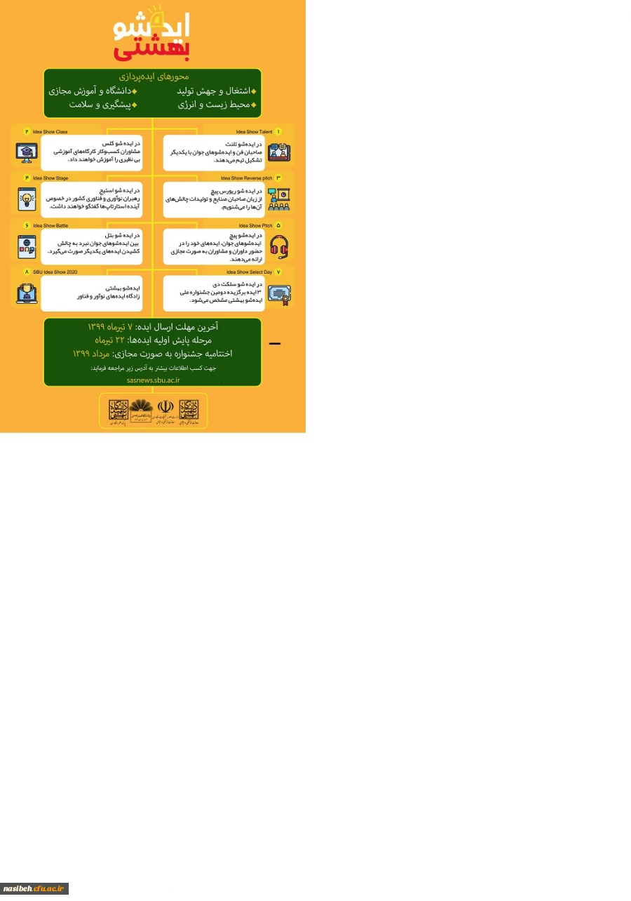  برگزاری دومین جشنواره ملی ایده شو بهشتی  2