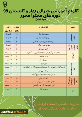 دوره های جبرانی بالندگی 