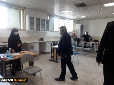 بازدید مدیرکل نظارت، ارزیابی و تعالی سازمانی دانشگاه فرهنگیان از روند اجرای مصاحبه داوطلبین چند برابر ظرفیت آزمون1399