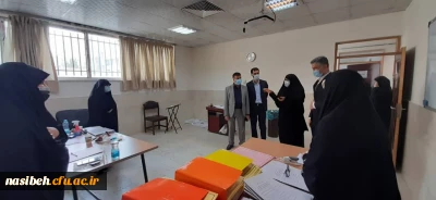 بازدید رییس محترم اداره حراست امورپردیسهای استان تهران ازروند مصاحبه پذیرفته شدگان آزمون استخدامی