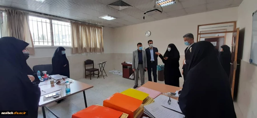 بازدید رییس محترم اداره حراست امورپردیسهای استان تهران ازروند مصاحبه پذیرفته شدگان آزمون استخدامی 2