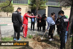 مراسم درختکاری در پردیس نسیبه 14
