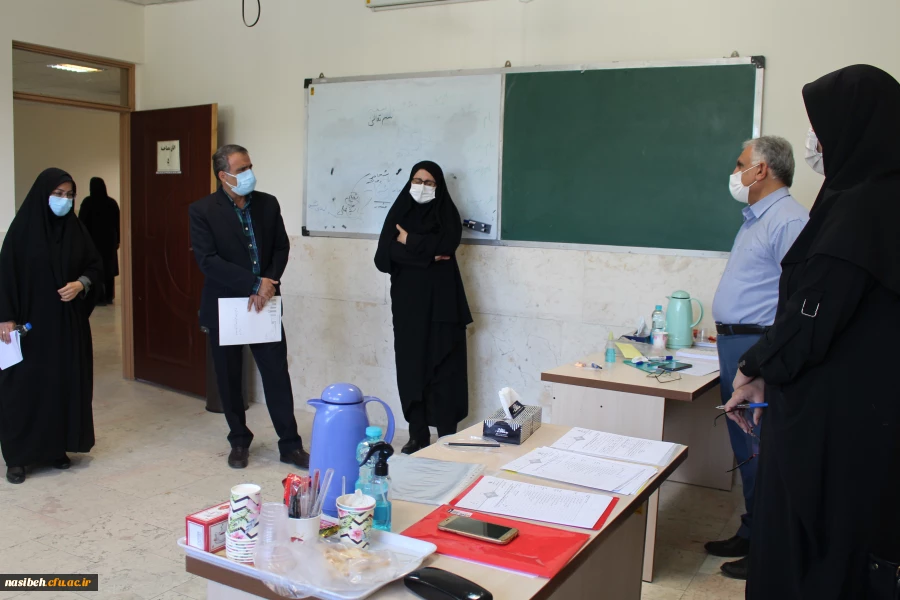 بازدید رئیس محترم دفتر مرکزی حراست، معاون حفاظت فیزیکی سازمان مرکزی، همکاران محترم حراست مدیریت امورپردیس های استان تهران و آموزش و پرورش شهر تهران از محل مصاحبه پردیس نسیبه 7