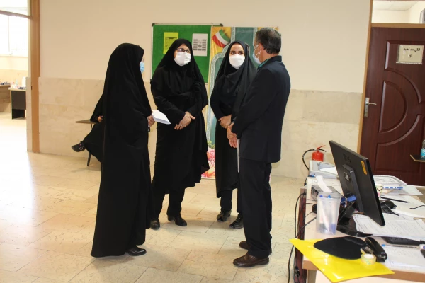 بازدید رئیس محترم دفتر مرکزی حراست، معاون حفاظت فیزیکی سازمان مرکزی، همکاران محترم حراست مدیریت امورپردیس های استان تهران و آموزش و پرورش شهر تهران از محل مصاحبه پردیس نسیبه 8