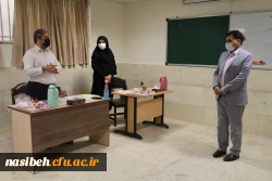 حضور معاون محترم فرهنگی دانشگاه فرهنگیان در محل مصاحبه پردیس نسیبه 2