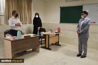 حضور معاون محترم فرهنگی دانشگاه فرهنگیان در محل مصاحبه پردیس نسیبه