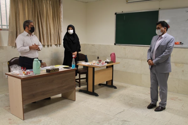 حضور معاون محترم فرهنگی دانشگاه فرهنگیان در محل مصاحبه پردیس نسیبه 2