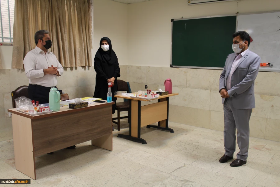 حضور معاون محترم فرهنگی دانشگاه فرهنگیان در محل مصاحبه پردیس نسیبه 2
