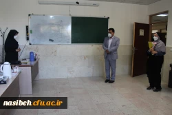 حضور معاون محترم فرهنگی دانشگاه فرهنگیان در محل مصاحبه پردیس نسیبه 3