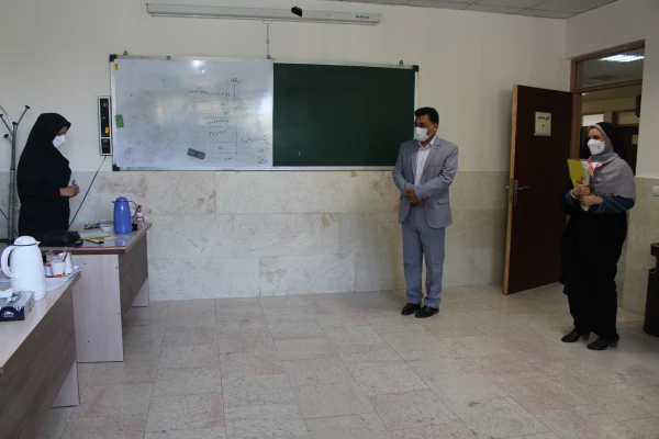 حضور معاون محترم فرهنگی دانشگاه فرهنگیان در محل مصاحبه پردیس نسیبه 3