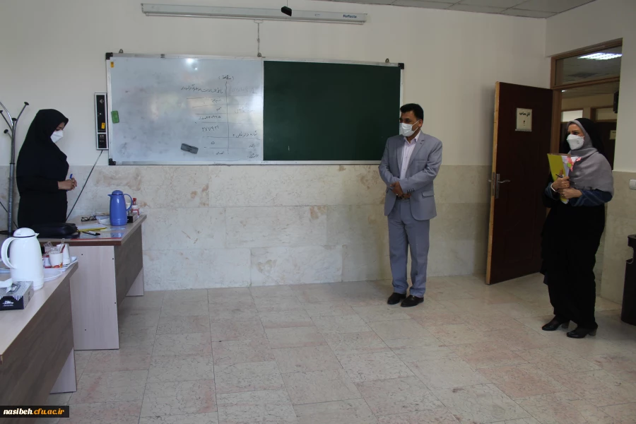 حضور معاون محترم فرهنگی دانشگاه فرهنگیان در محل مصاحبه پردیس نسیبه 3