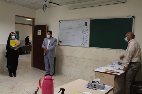 حضور معاون محترم فرهنگی دانشگاه فرهنگیان در محل مصاحبه پردیس نسیبه 4