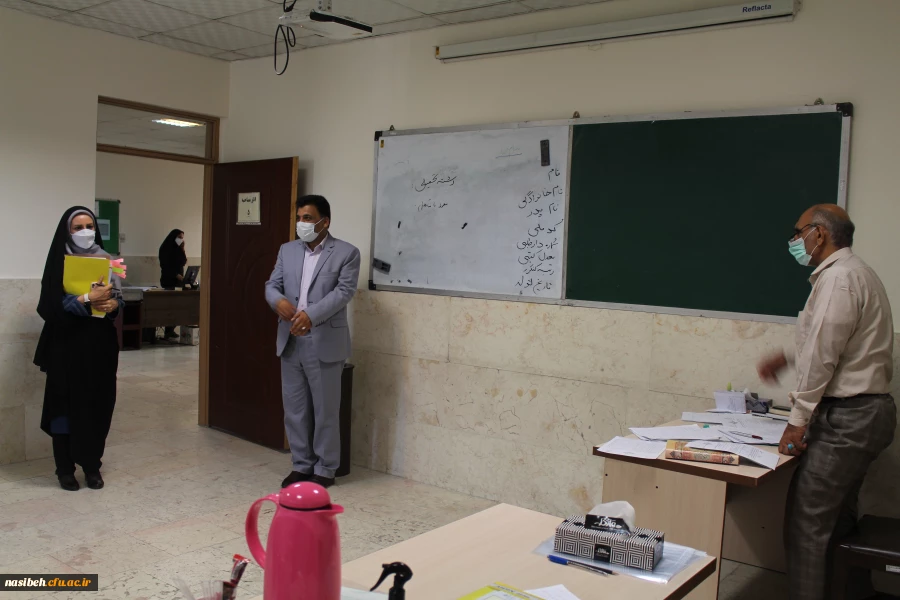 حضور معاون محترم فرهنگی دانشگاه فرهنگیان در محل مصاحبه پردیس نسیبه 4