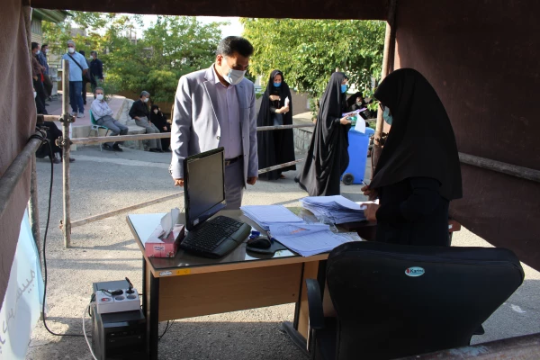 حضور معاون محترم فرهنگی دانشگاه فرهنگیان در محل مصاحبه پردیس نسیبه 7