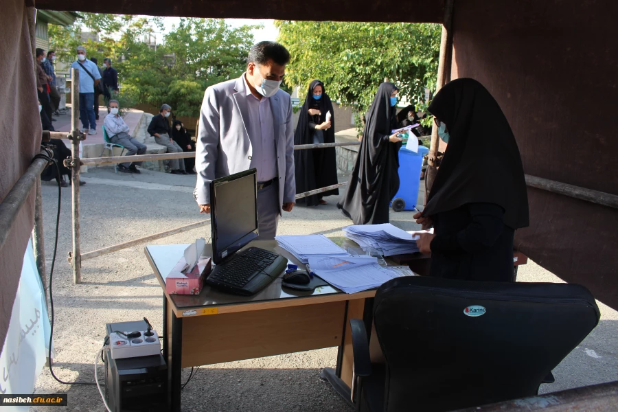 حضور معاون محترم فرهنگی دانشگاه فرهنگیان در محل مصاحبه پردیس نسیبه 7