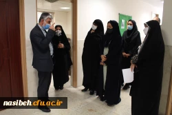 بازدید معاونین محترم آموزشی و نظارت و ارزیابی دانشگاه فرهنگیان از روند انجام مصاحبه در پردیس نسیبه 2